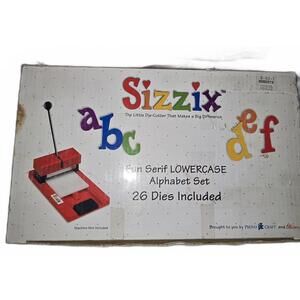 Sizzix Fun Serif Lowercase Alphabet Die Set - 26 Dies